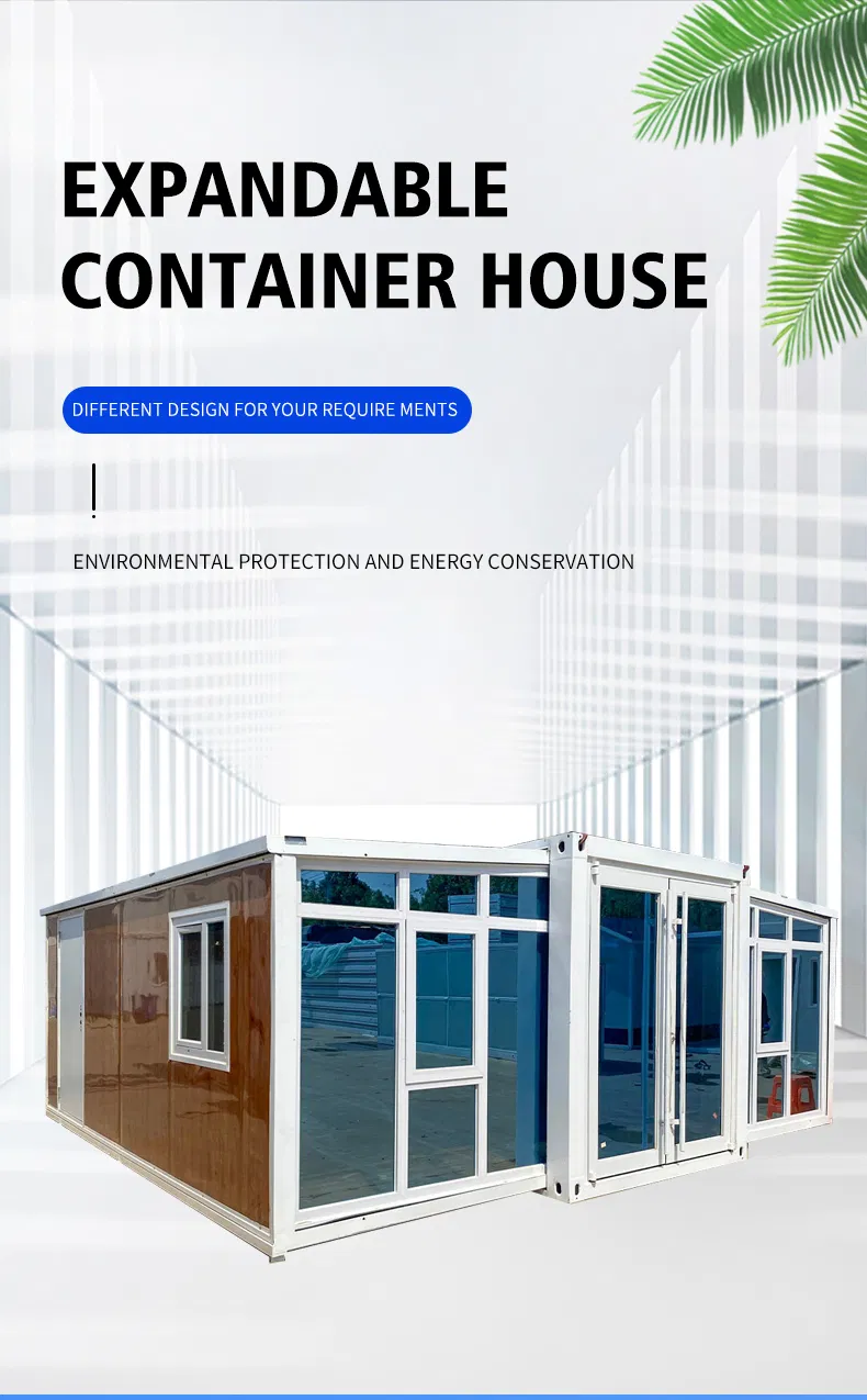 Casa contenedor residencial comercial temporal duradera prefabricada aislada a prueba de fuego impermeable de fácil instalación