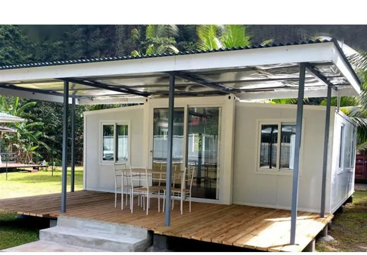 Casa modular contemporánea prefabricada con diseño robusto de tubería de acero