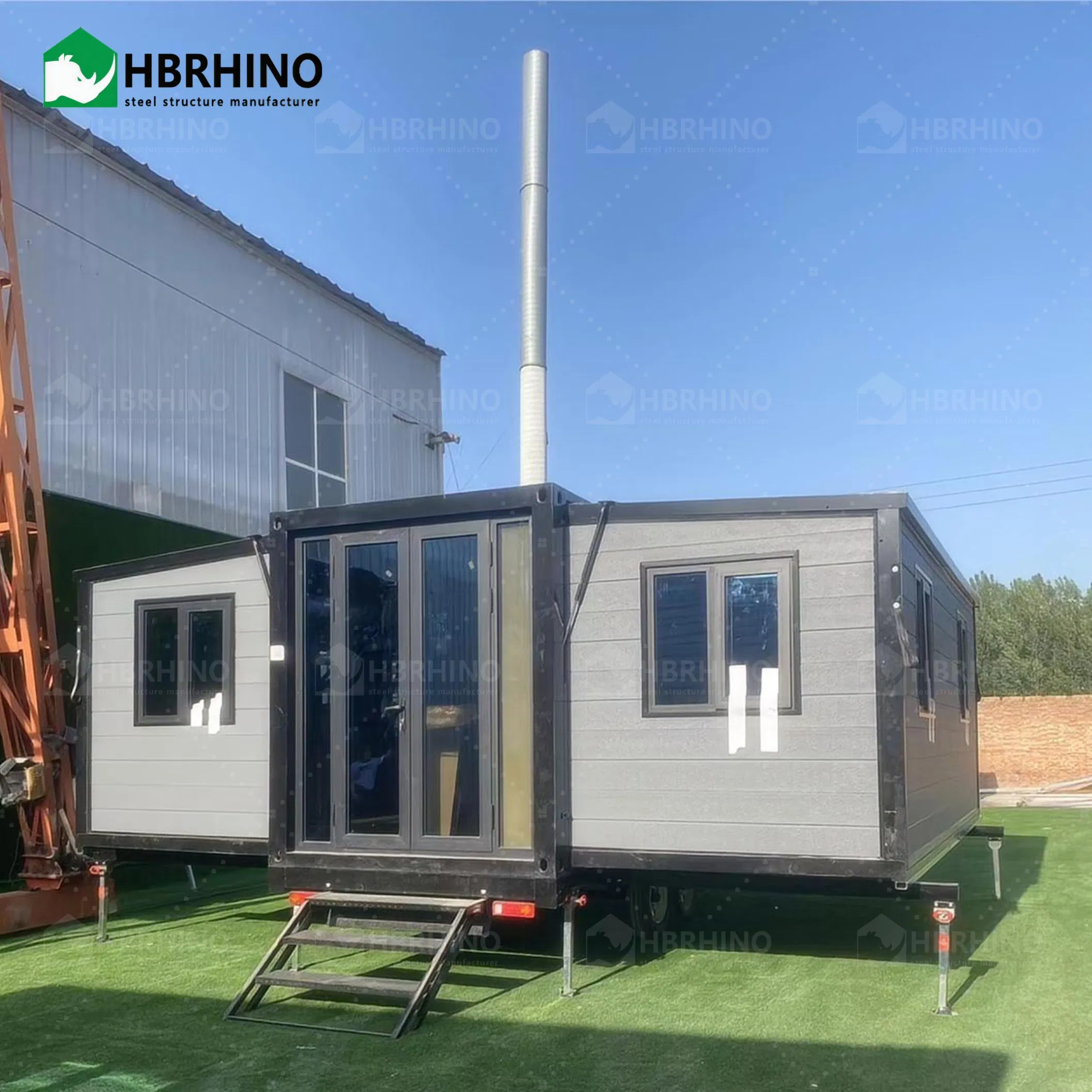 Casa Hotel Residencial Modular Prefabricada de Acero Portátil 20FT/40FT Marítima de Embalaje Plano Movible Expandible
