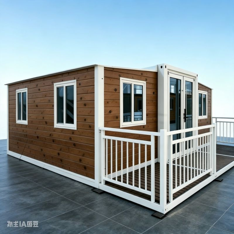 Casa modular prefabricada eficiente en energía, cabaña prefabricada impermeable para villa de resort