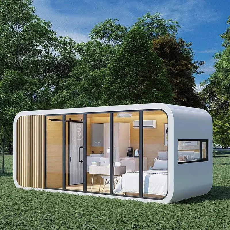 Casa cápsula prefabricada residencial personalizada 20-Foot al aire libre Apple Barn