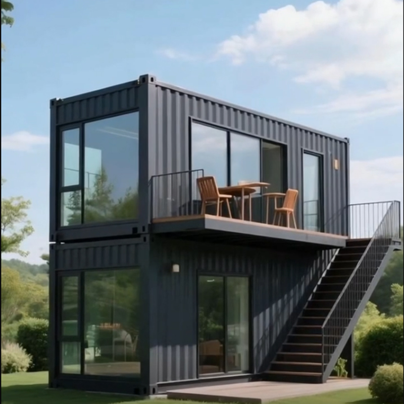 Estructura de acero de alta resistencia, casa contenedor, edificio modular integrado prefabricado personalizado