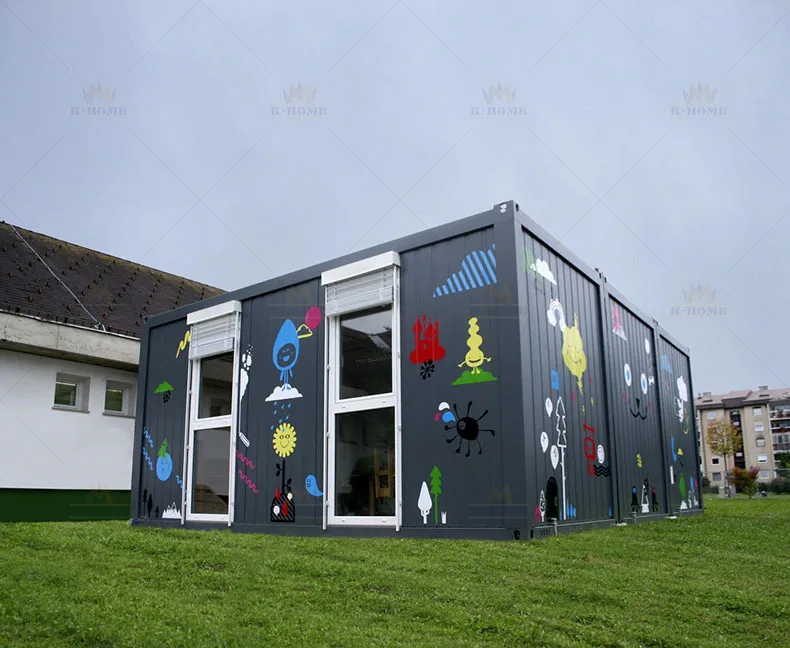 Vivienda estudiantil temporal modular prefabricada para jardines de infancia
