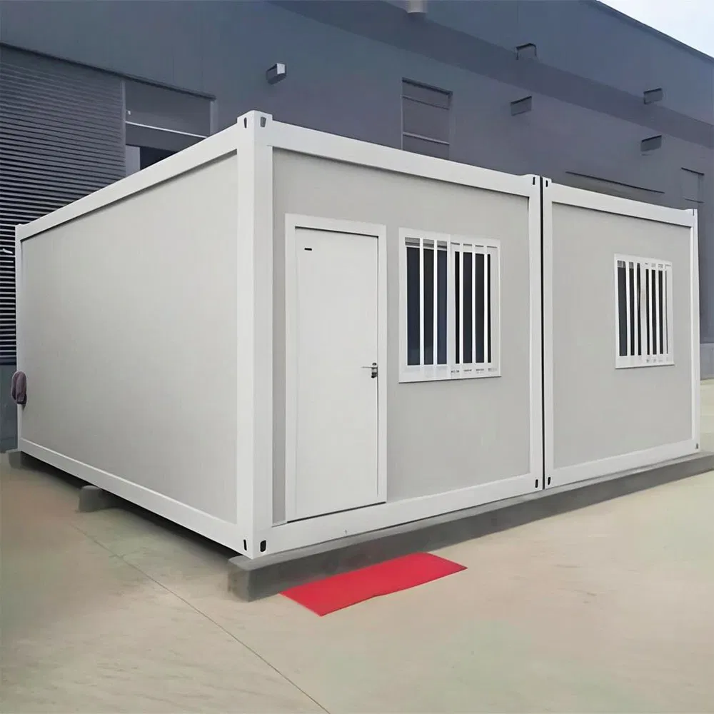 Casa Modular Prefabricada de Paquete Plano con Estructura de Acero Galvanizado para Oficina, Campamento, Alojamiento y Uso Residencial