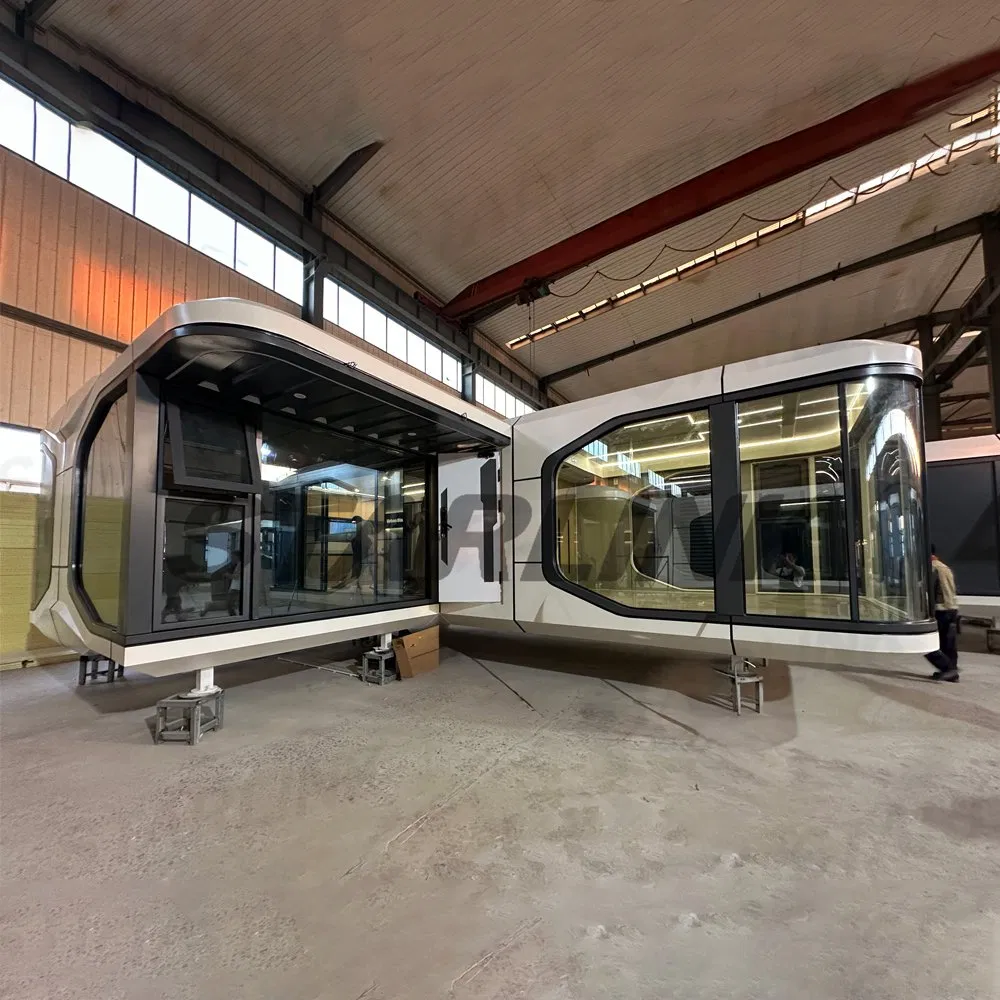 Casa cápsula modular prefabricada, hogar móvil, oficina en casa, pod de manzana, habitación cielo estrellado, invernadero villa, alojamiento residencial