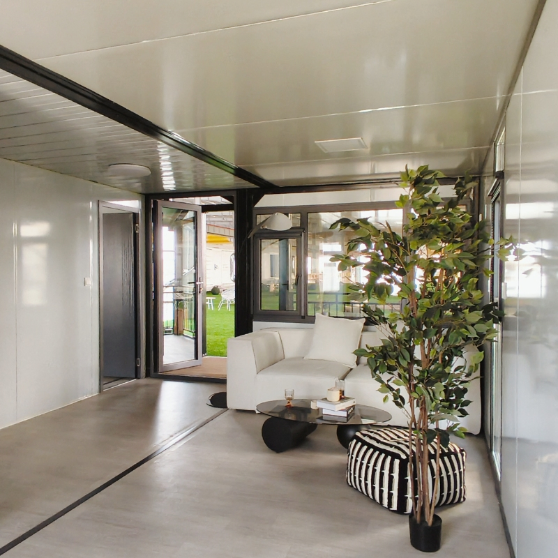 40FT Casa Contenedor Expandible de Lujo Residencia Móvil Llave en Mano con Paquete Interior Completo