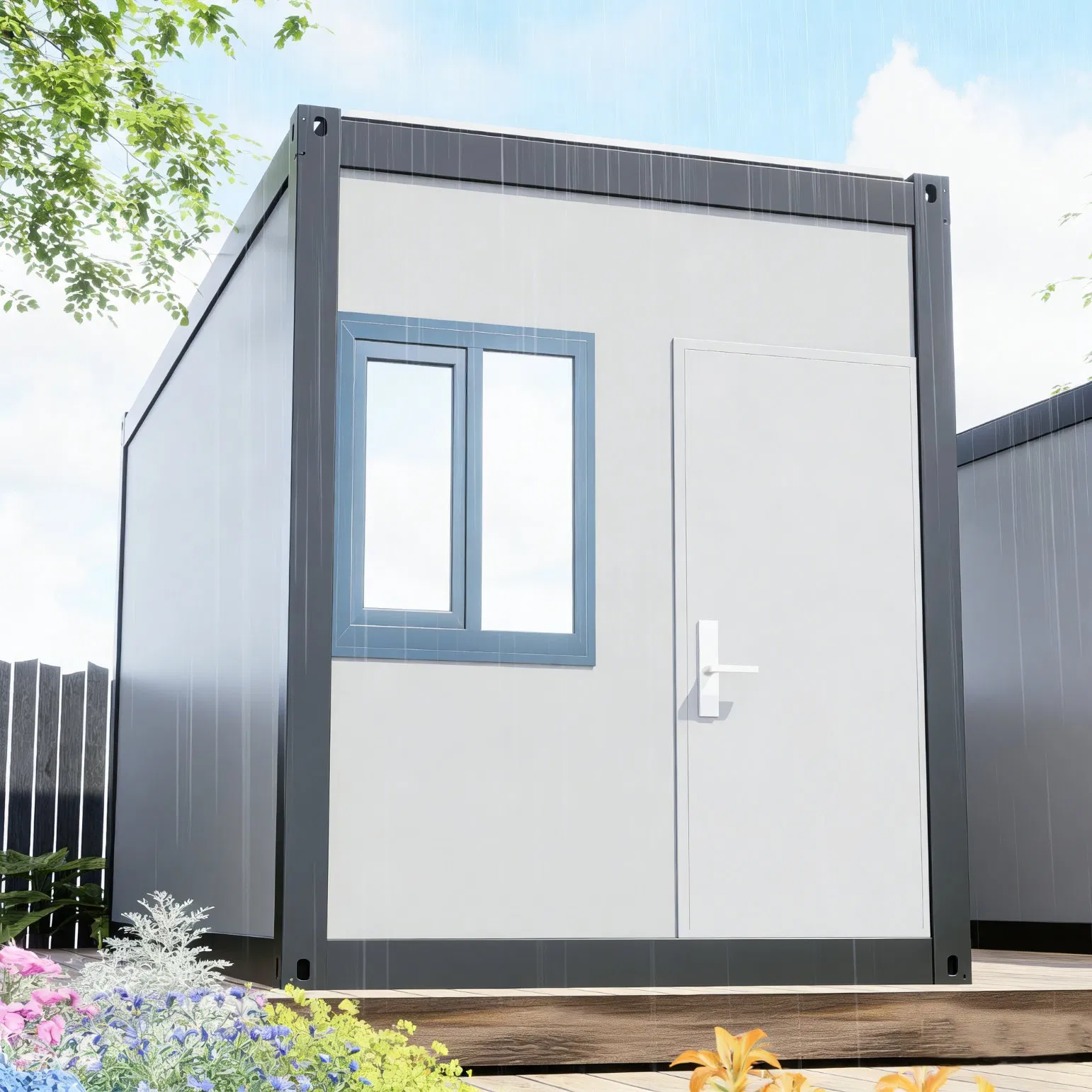 Edificio prefabricado modular oficina móvil contenedor prefabricado envío contenedor colapsable casa plegable hogares plegables