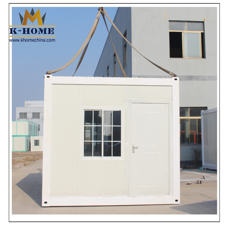 Oficina modular de lujo de casas prefabricadas en contenedor plano