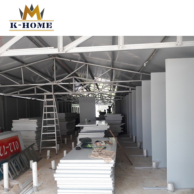 Casa familiar de construcción rápida y económica, hogar modular prefabricado modificado