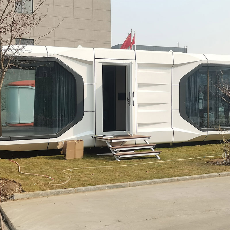 Cápsulas residenciales al aire libre casas móviles edificio prefabricado