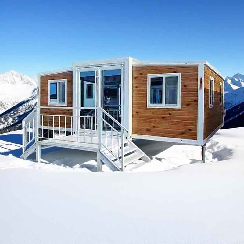 Casa contenedor modular portátil residencial comercial de material reciclado sostenible y ecológico
