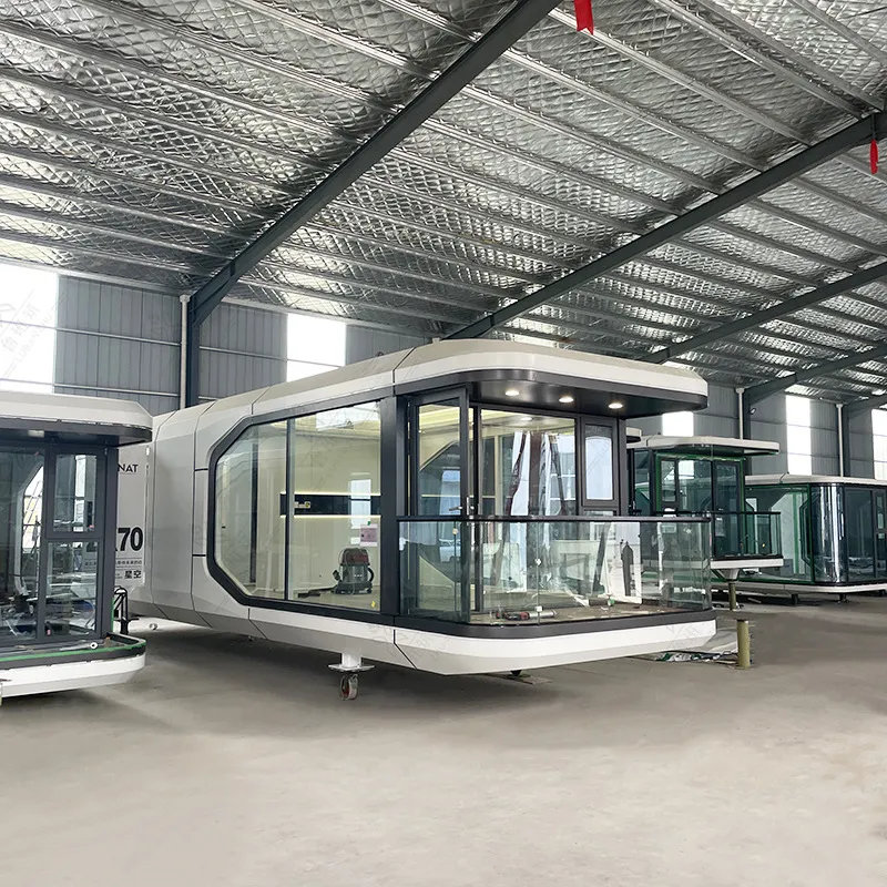 Hogares prefabricados de lujo, pequeñas casas móviles, cápsulas residenciales modulares prefabricadas