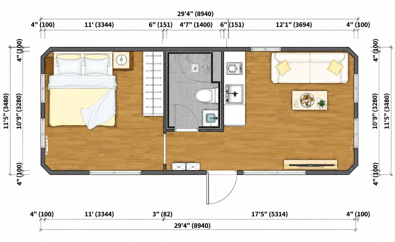 Casas residenciales móviles inteligentes modulares expandibles de cápsulas prefabricadas ecológicas de acero