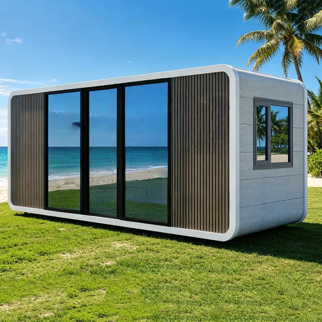 Casa cápsula prefabricada residencial personalizada 20-Foot al aire libre Apple Barn