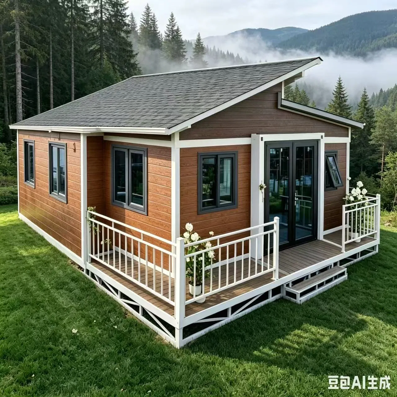 Casa Modular Hotel Móvil Estilo Europeo Contenedor Casa Pequeña Villa en Venta