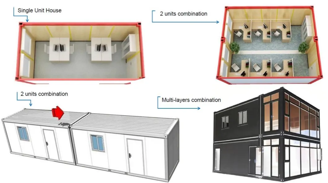 Casa Modular Pequeña Casas Contenedor Prefabricadas