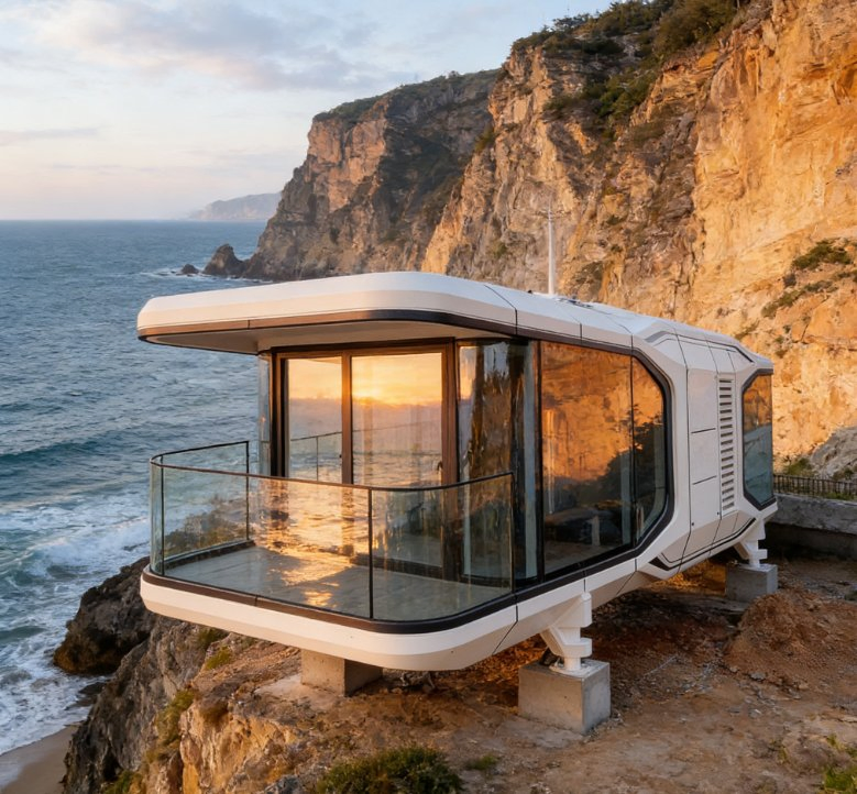 Hoteles cápsula Cápsulas de lujo Hogares inteligentes Casas móviles Casas prefabricadas Casas modulares
