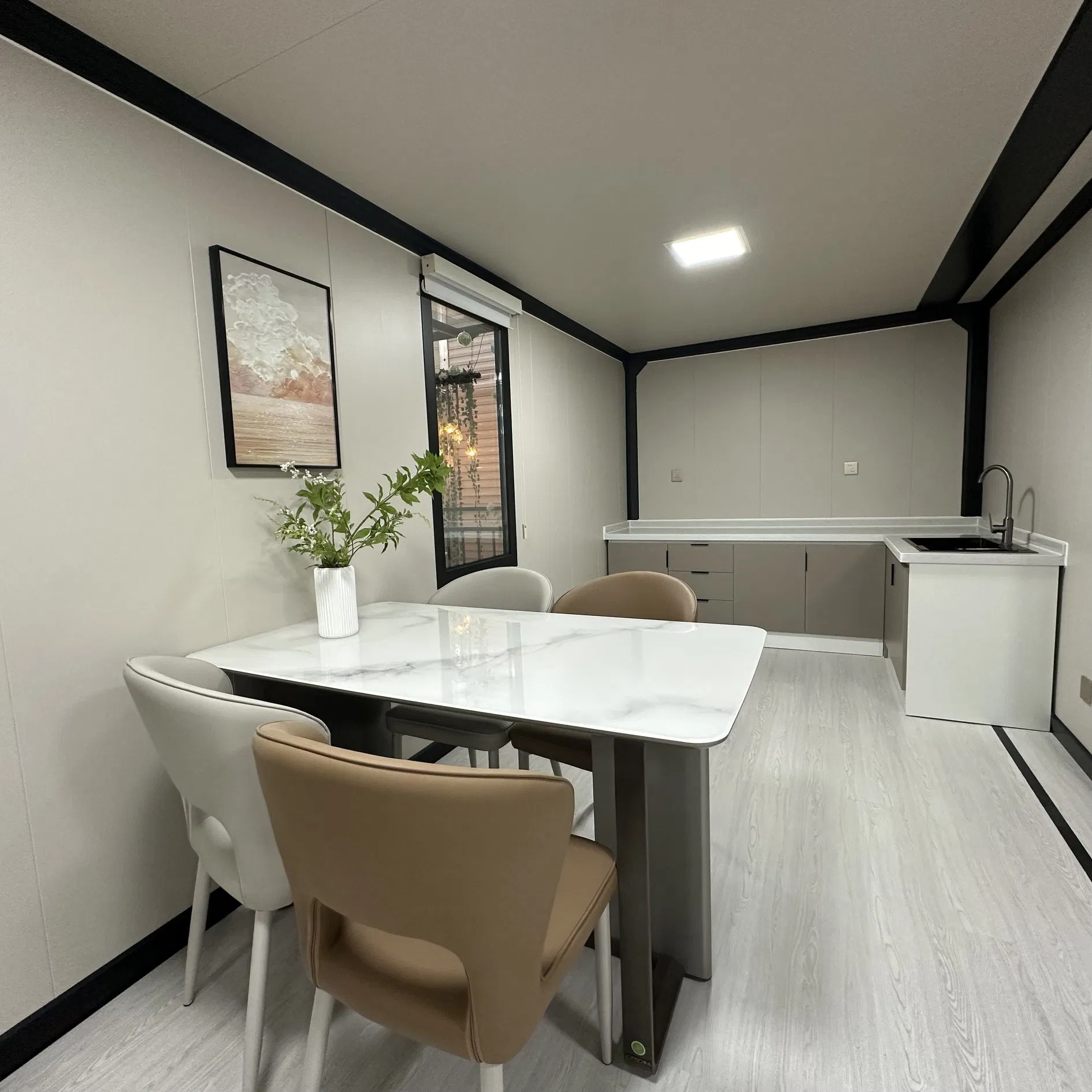 Casa Prefabricada Modular de Cápsula Residencial Móvil Pequeña 20-Foot para Dormitorio