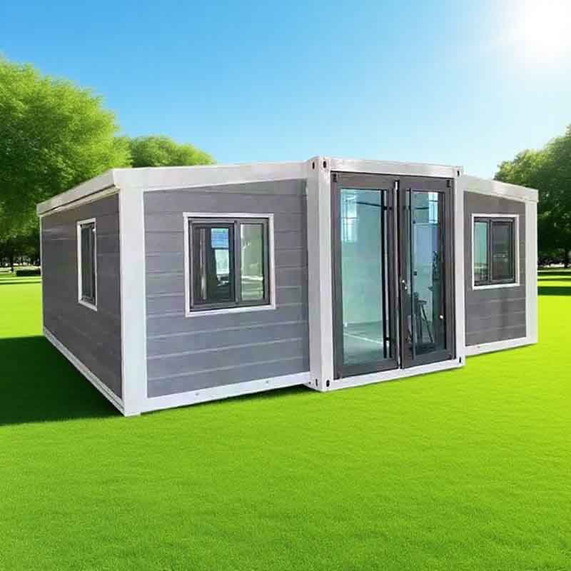 Casa contenedor residencial comercial temporal duradera prefabricada aislada a prueba de fuego impermeable de fácil instalación
