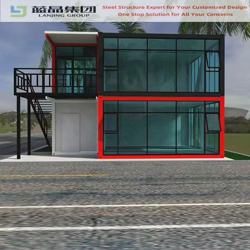 Nuevo Tipo Simple Rápida Instalación Prefabricado 20FT 40FT Modular Casa Contenedor Planas Oficina en Casa Sala de Reuniones Baño Campamento Minero Dormitorio Oficina
