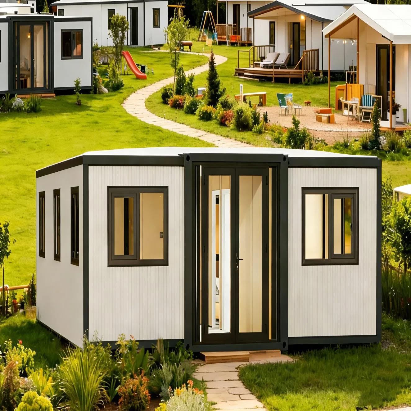 Casa Contenedor Modular Expandible de Lujo Compacto 20FT para Nómadas Modernos