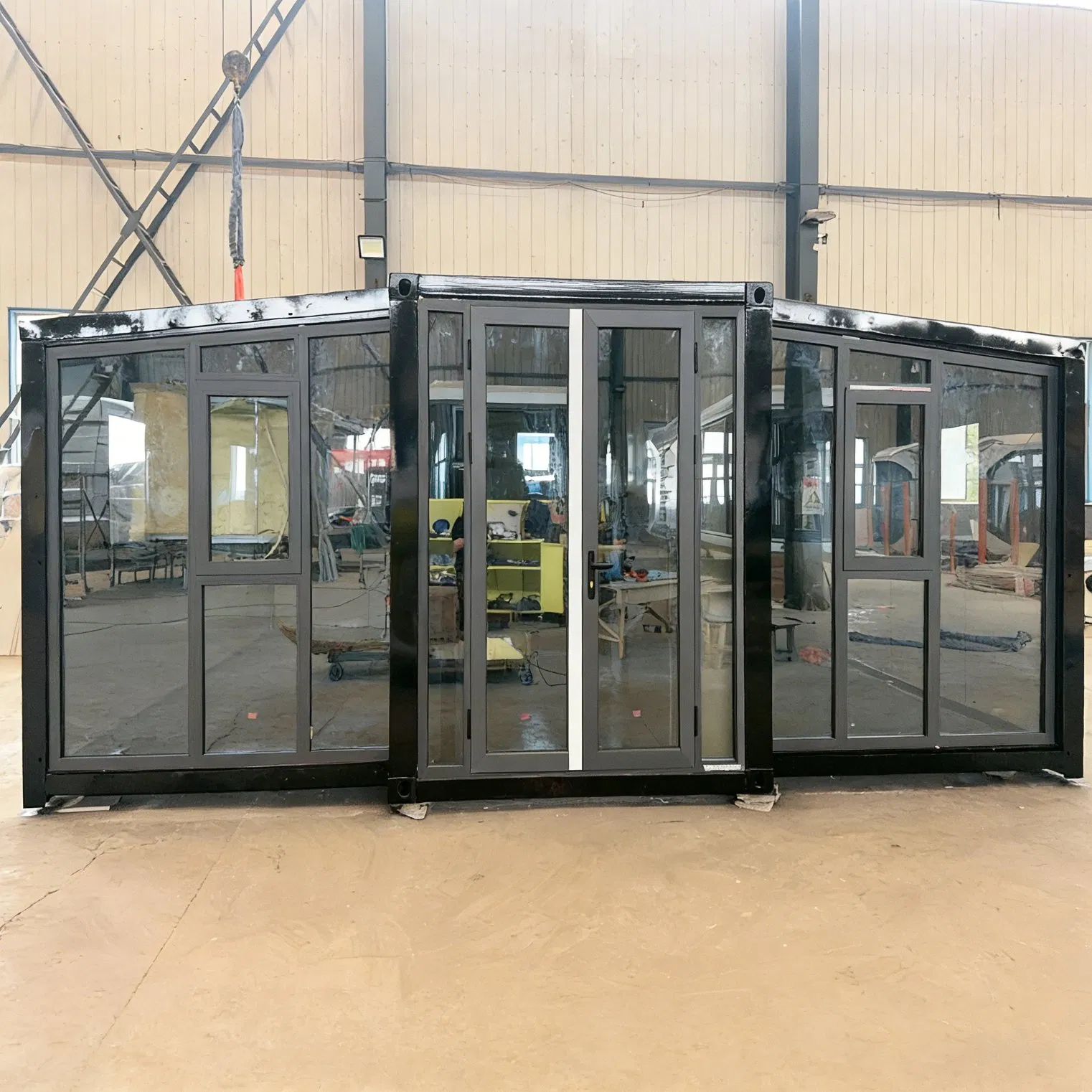 Cabañas de manzana portátiles prefabricadas y casas contenedor, diseños modulares para acampar y movilidad