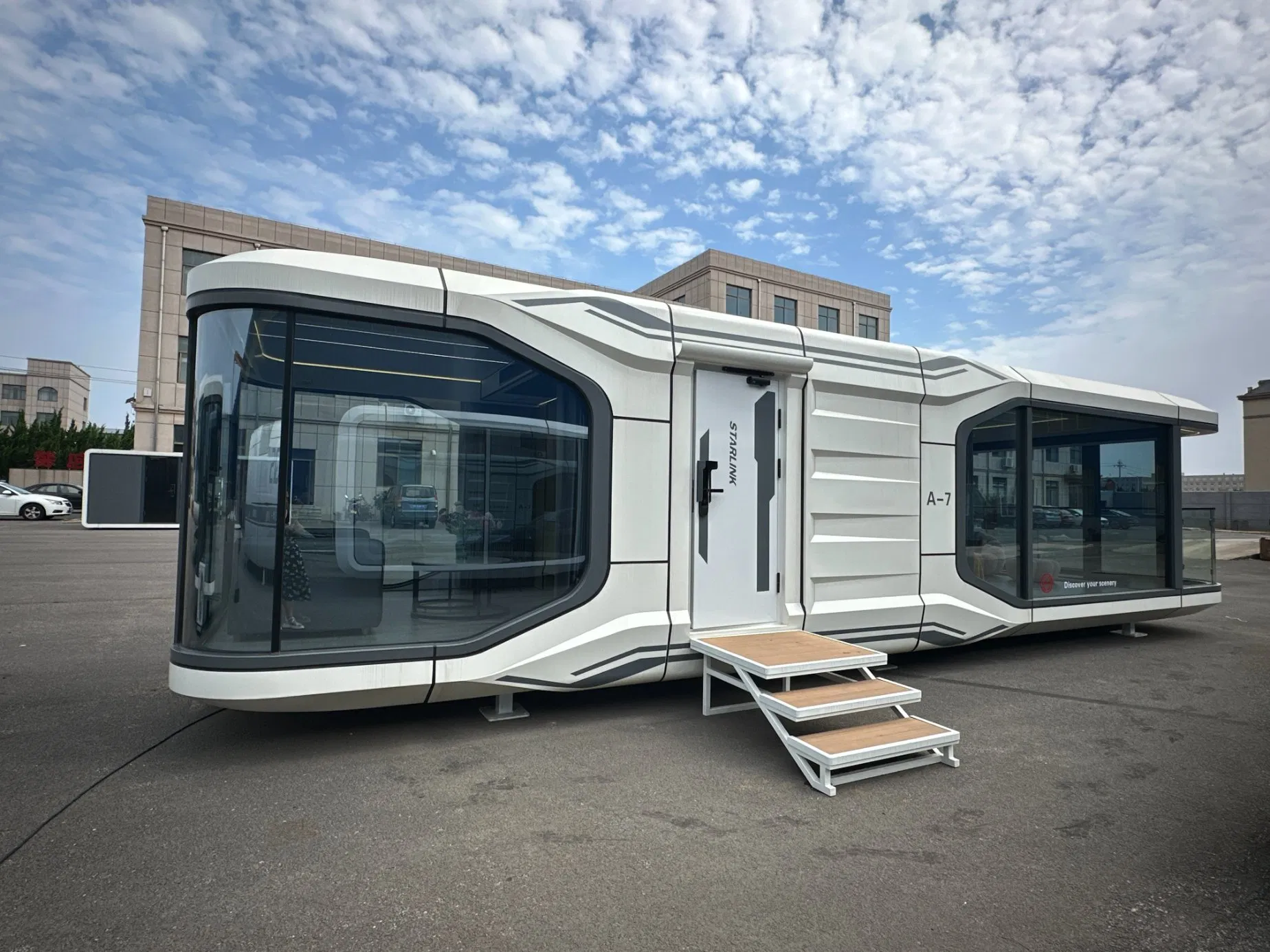 Mejor calidad, estructura modular duradera, autosuficiencia energética, función, casa móvil de lujo