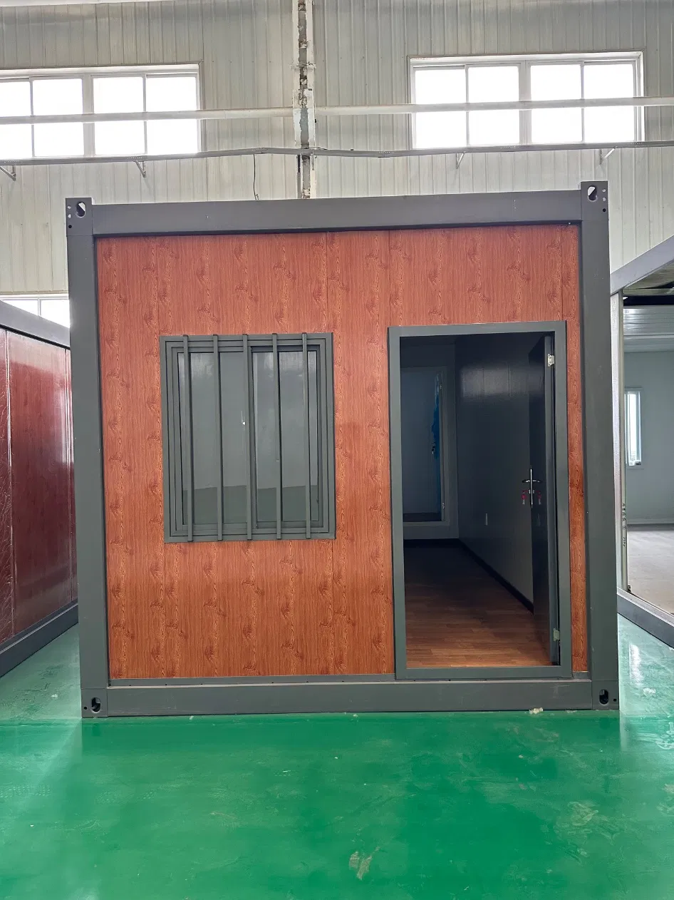 Casa de contenedor plegable de doble ala para expansión residencial, casa prefabricada de contenedor