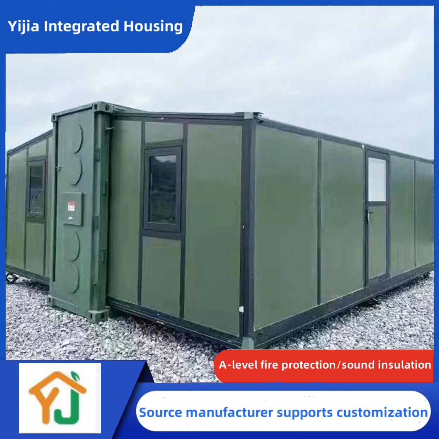 Vivienda de expansión, vivienda temporal dedicada para uso posterior a desastres, plegable y reutilizable, vendida directamente por los fabricantes