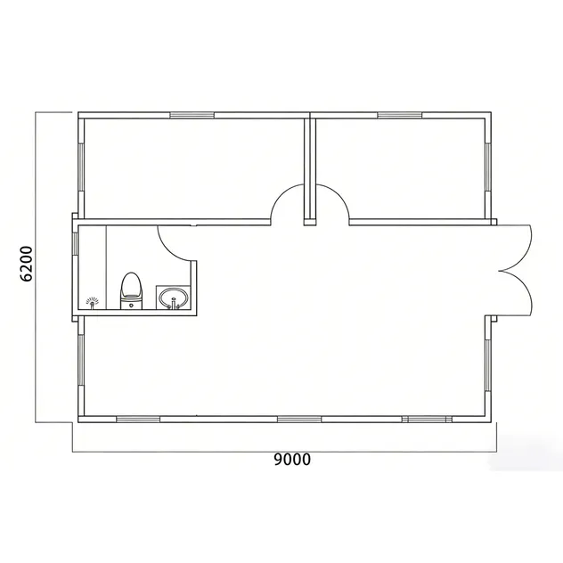 Casa Contenedor Modular Expandible de Lujo Compacto 20FT para Nómadas Modernos