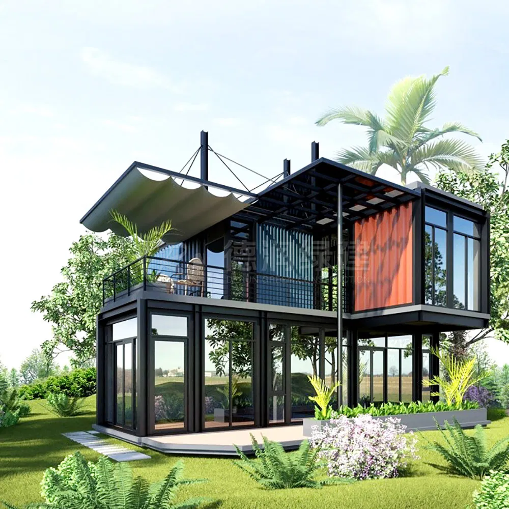 Casa contenedor moderna y versátil llave en mano para resort vacacional