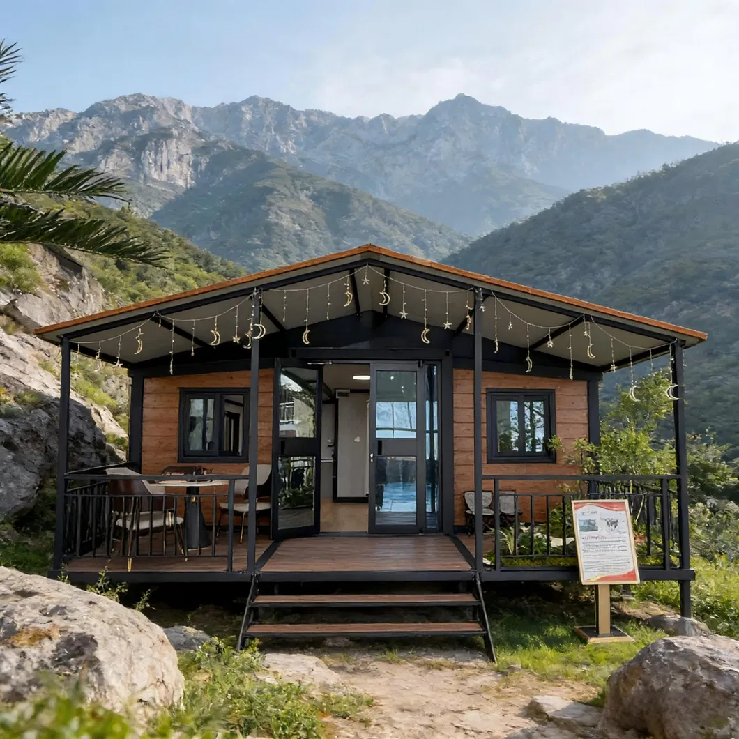 Tienda de Casas Portátiles con Baño Solar Casa Inteligente con 2 Habitaciones