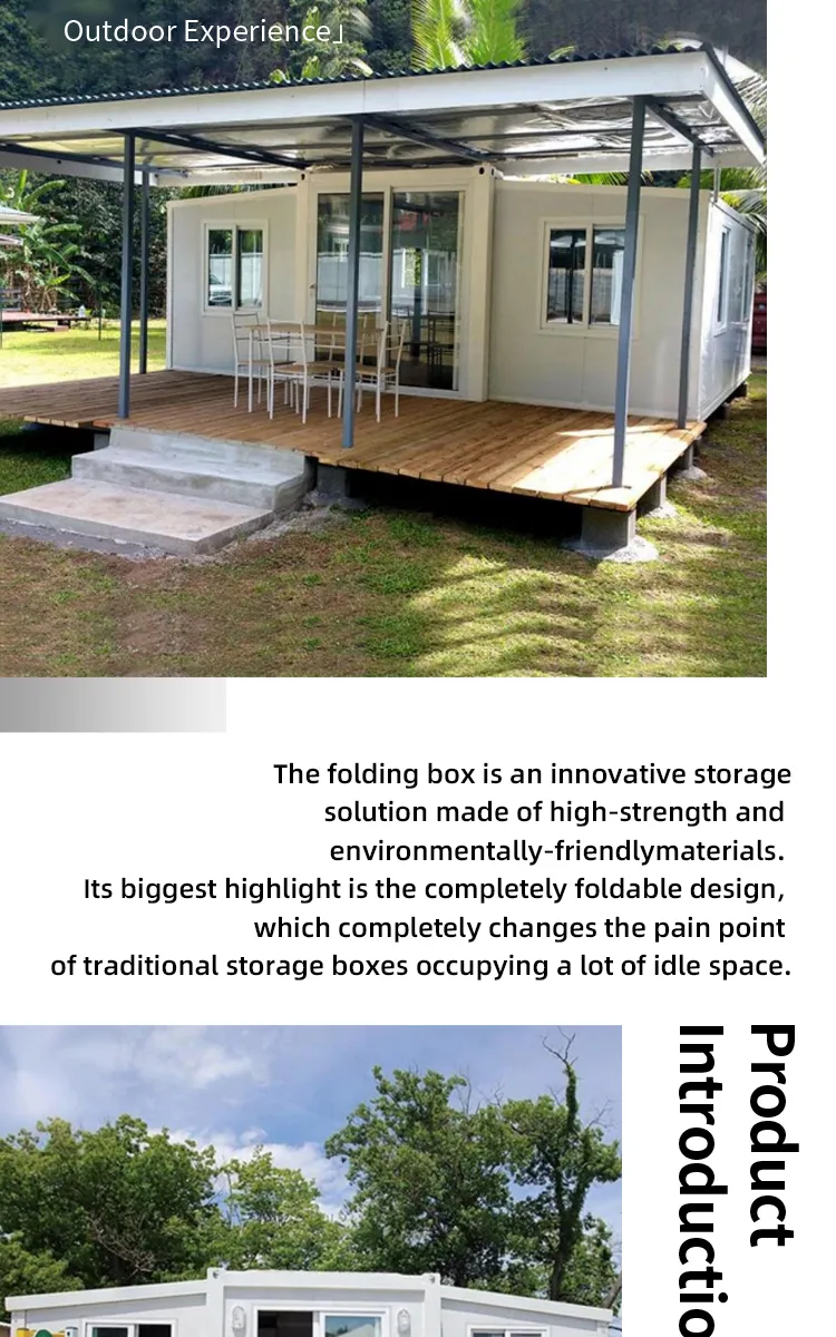 Casa contenedor residencial portátil moderna expandible de alta calidad prefabricada