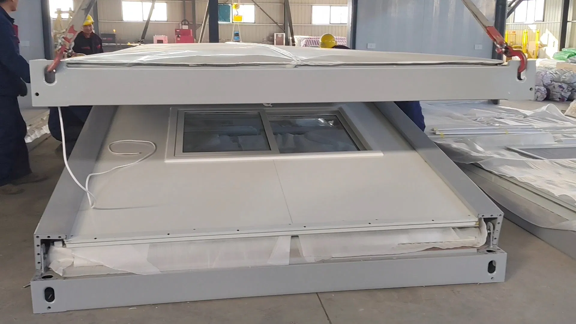 Fábrica 20FT Casa Contenedor de Acero Plegable Tipo Z Oficina de Deslizamiento Plegable Diseño Moderno Hogar Prefabricado Portátil