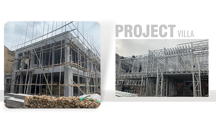 Estructura e instalación de casa prefabricada inteligente