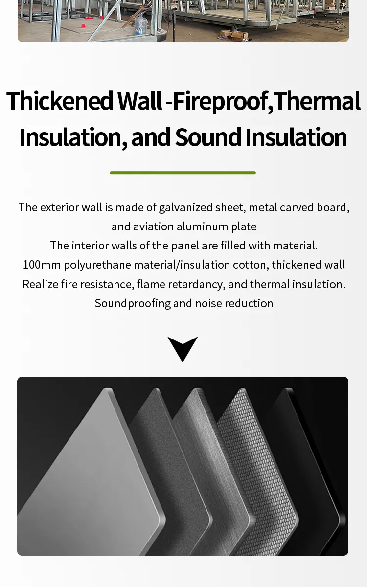 Soluciones de vivienda familiar en casa modular moderna