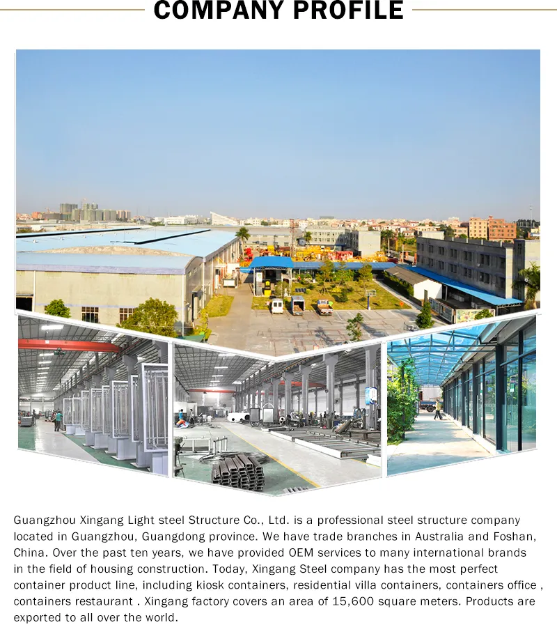 Casa residencial de bajo costo, hogar de contenedor prefabricado, casas solares