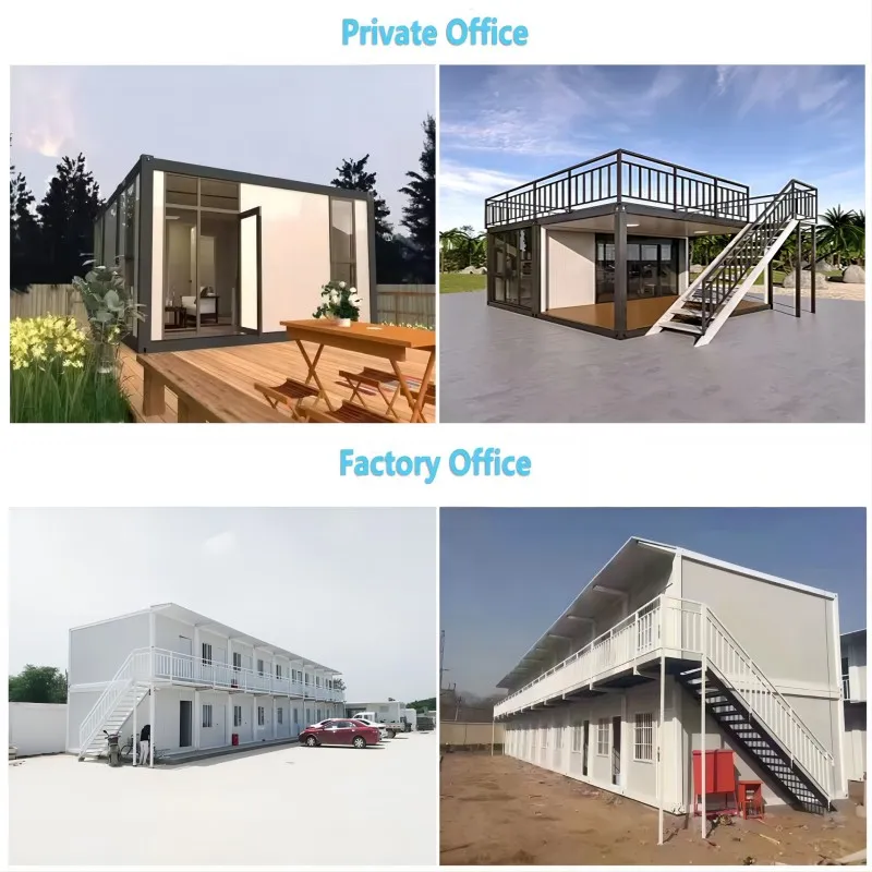 Estructura de casa modular prefabricada de contenedor para uso residencial