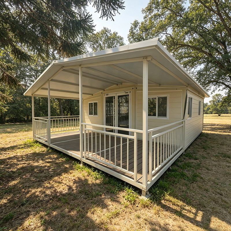Casa Móvil Prefabricada Expandible de Lujo 20/30/40FT para Dormitorio Pequeño 2 Lista para Habitar, Construcción Portátil