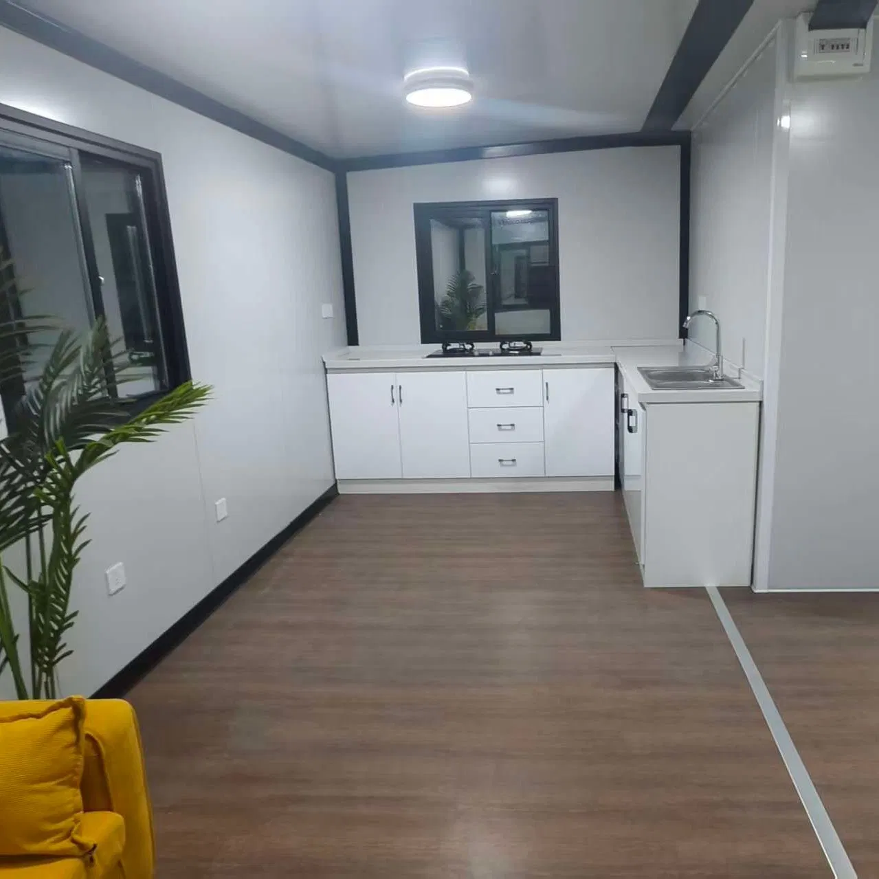 Casa Móvil Prefabricada Expandible de Lujo 20/30/40FT para Dormitorio Pequeño 2 Lista para Habitar, Construcción Portátil