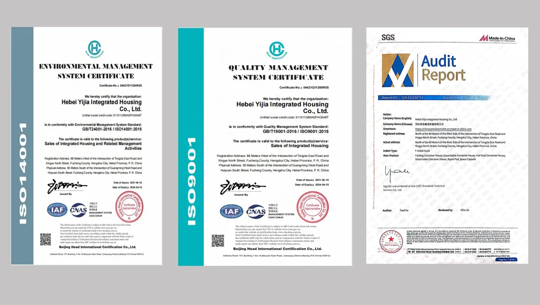 Certificado de calidad del producto