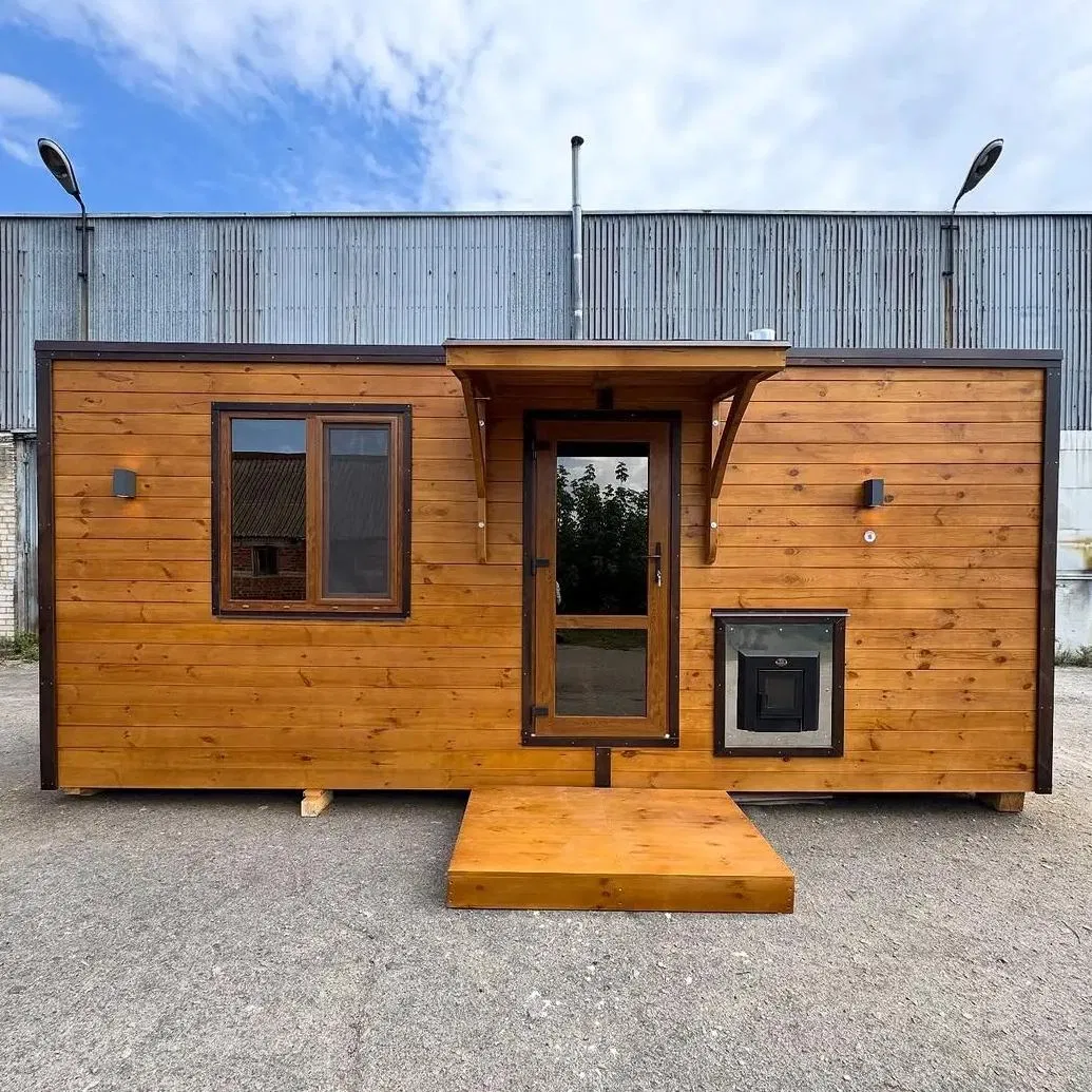 Casa contenedor de lujo moderna y expandable con balcón para villa de vacaciones