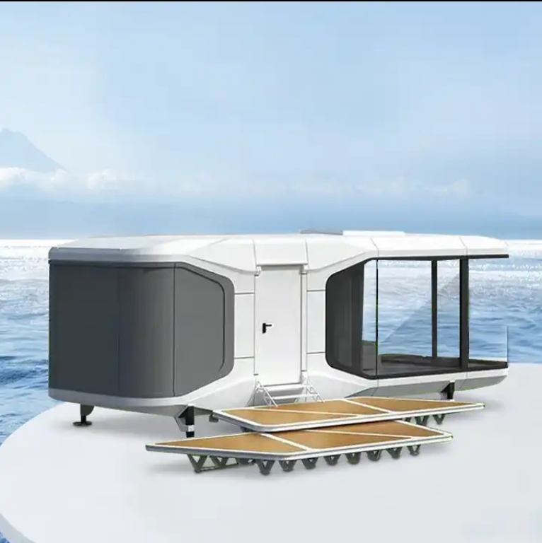 Hogares prefabricados de lujo, pequeñas casas móviles, cápsulas residenciales modulares prefabricadas
