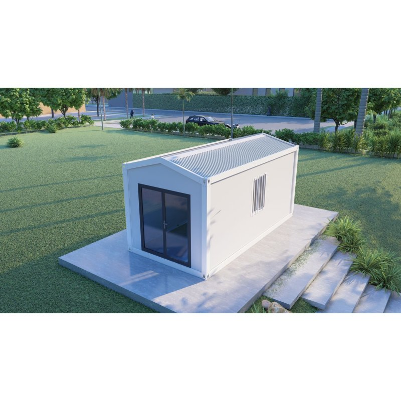 20FT Casa Contenedor Modular Desmontable de Acero Prefabricado de Diseño Moderno y Transpirable 2-Year Edificio de Oficina Residencial Hotel con Garantía