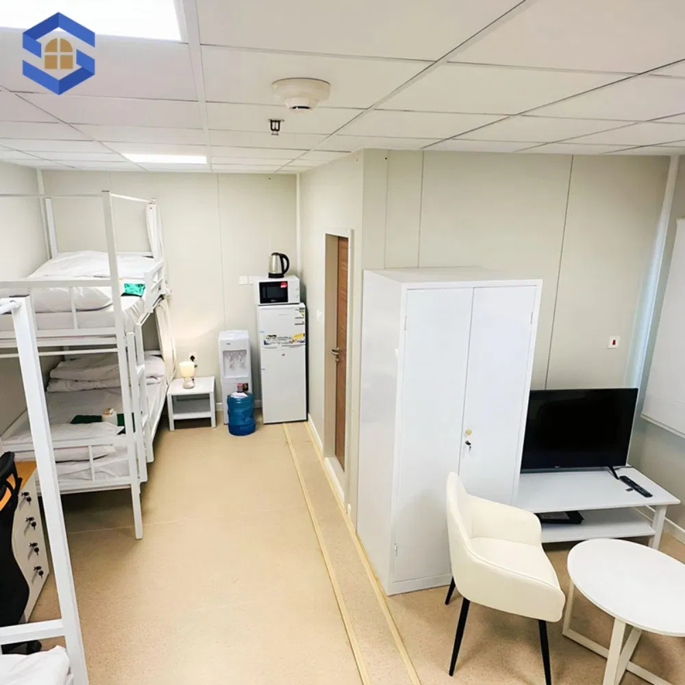 Campamento modular prefabricado anti sísmico, casa móvil de acero reforzado para campamento de perforación de túneles, vivienda asequible, vivienda social