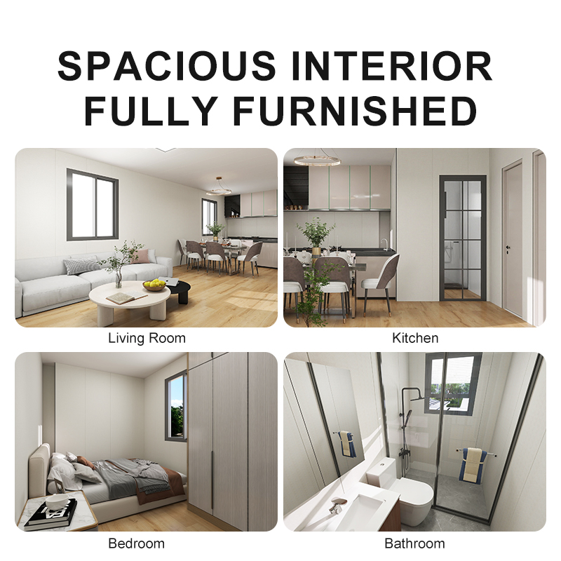Q235B Casa Contenedor Prefabricada de Estructura de Acero Ligero con Soporte en Línea y Colores Personalizados