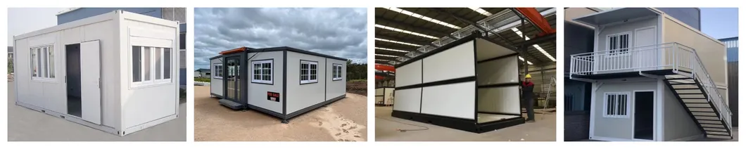 Modular 40FT 20FT Contenedor de acero portátil prefabricado plegable expandible hogar hotel residencial marítimo de almacenamiento en paquete plano