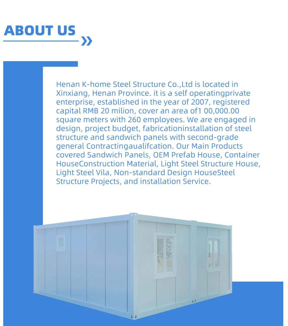 Campamento de Contenedores Prefabricados Alojamiento Modular Temporal para Trabajadores
