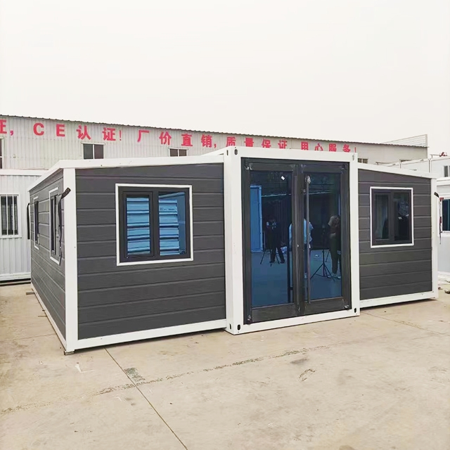 Casa contenedor fabricada en China, casa prefabricada de lujo residencial, casas contenedoras plegables, de bajo costo con baño y dormitorio