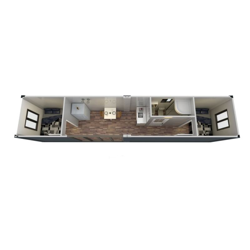 Venta Caliente Prefabricado Modular Baño Caravana Pod Villa Contemporánea Oficina en Casa Cobertizo Tienda